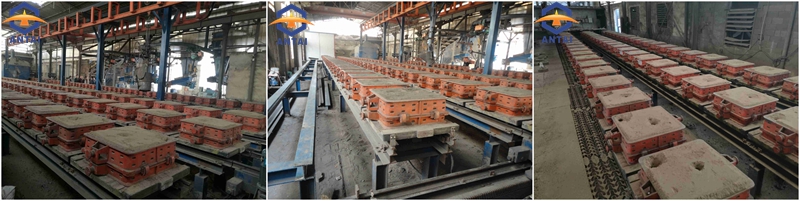 Green Sand Auto Parts Mechanized Moulding Line